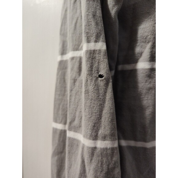 Aeropostale Long Sleeved Polo Shirt Size Men’s Medium Gray And White A87 - Picture 9 of 12